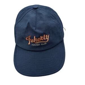 Faherty All Day Hat Hockey Club Graphic Navy Blue Adjustable OSFM NEW